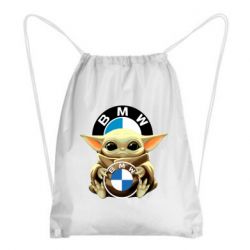 Рюкзак-мешок Baby yoda bmw - PrintSalon