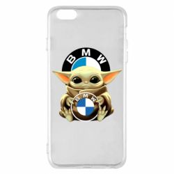 Чехол для iPhone 6 Plus/6S Plus Baby yoda bmw - PrintSalon