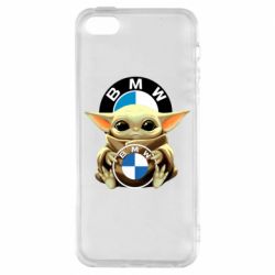 Чехол для iPhone5/5S/SE Baby yoda bmw - PrintSalon
