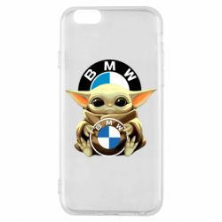 Чехол для iPhone 6/6S Baby yoda bmw - PrintSalon