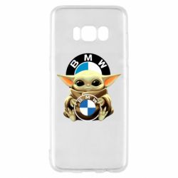 Чехол для Samsung S8 Baby yoda bmw - PrintSalon