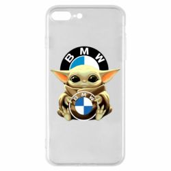 Чехол для iPhone 8 Plus Baby yoda bmw - PrintSalon