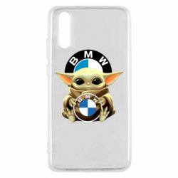 Чехол для Huawei P20 Baby yoda bmw - PrintSalon