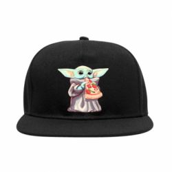 Снепбек Baby Yoda eats pizza - PrintSalon