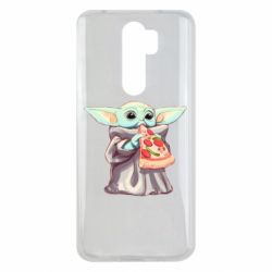 Чехол для Xiaomi Redmi Note 8 Pro Baby Yoda eats pizza - PrintSalon