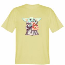Мужская футболка Stedman Baby Yoda eats pizza - PrintSalon