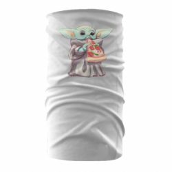 Бандана Baby Yoda eats pizza - PrintSalon