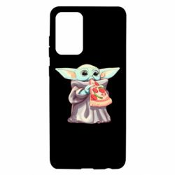 Чехол для Samsung A72 5G Baby Yoda eats pizza - PrintSalon