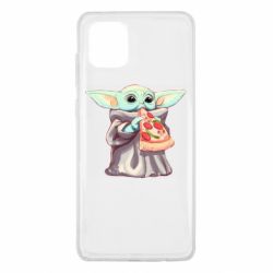 Чехол для Samsung Note 10 Lite Baby Yoda eats pizza - PrintSalon