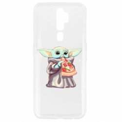 Чехол для Oppo A5/A9 2020 Baby Yoda eats pizza - PrintSalon