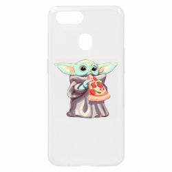 Чехол для Oppo A5s/A12 Baby Yoda eats pizza - PrintSalon