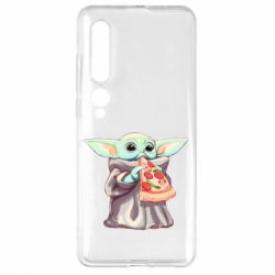 Чехол для Xiaomi Mi10/10 Pro Baby Yoda eats pizza - PrintSalon