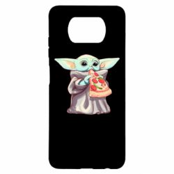 Чехол для Xiaomi Poco X3 Baby Yoda eats pizza - PrintSalon