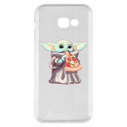 Чехол для Samsung A5 2017 Baby Yoda eats pizza