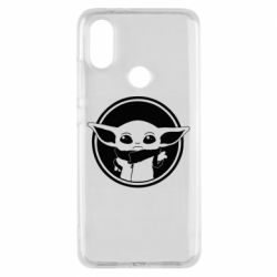 Чехол для Xiaomi Mi A2 Baby yoda monochrom - PrintSalon