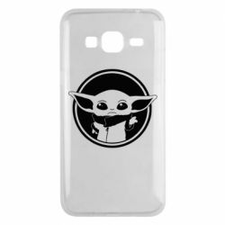 Чехол для Samsung J3 2016 Baby yoda monochrom - PrintSalon