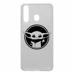 Чехол для Samsung A60 Baby yoda monochrom - PrintSalon