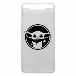Чехол для Samsung A80 Baby yoda monochrom - PrintSalon