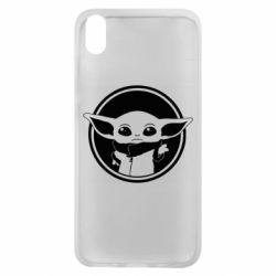 Чехол для Xiaomi Redmi 7A Baby yoda monochrom - PrintSalon
