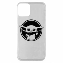Чехол для iPhone 11 Baby yoda monochrom - PrintSalon