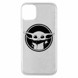 Чехол для iPhone 11 Pro Baby yoda monochrom - PrintSalon