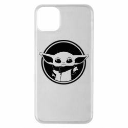 Чехол для iPhone 11 Pro Max Baby yoda monochrom - PrintSalon