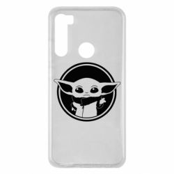 Чехол для Xiaomi Redmi Note 8 Baby yoda monochrom - PrintSalon