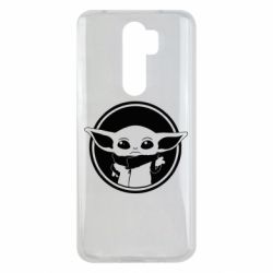 Чехол для Xiaomi Redmi Note 8 Pro Baby yoda monochrom - PrintSalon