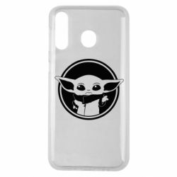 Чехол для Samsung M30 Baby yoda monochrom - PrintSalon