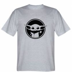 Мужская футболка Stedman Baby yoda monochrom - PrintSalon