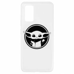 Чехол для Samsung A32 4G Baby yoda monochrom - PrintSalon