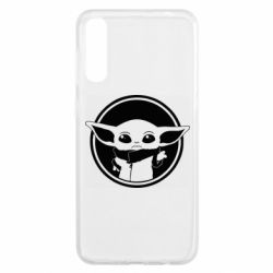 Чехол для Samsung A50 Baby yoda monochrom - PrintSalon