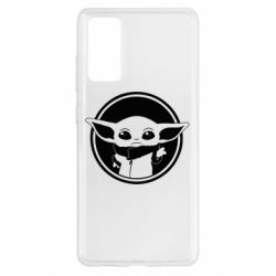 Чехол для Samsung S20 FE Baby yoda monochrom - PrintSalon