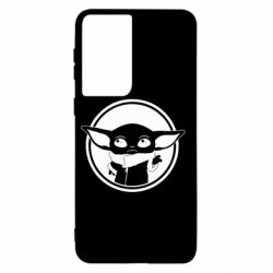 Чехол для Samsung S21 Baby yoda monochrom - PrintSalon