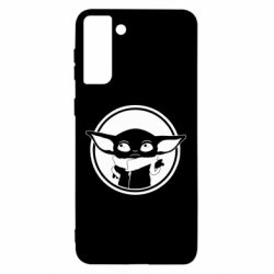 Чехол для Samsung S21 Ultra Baby yoda monochrom - PrintSalon