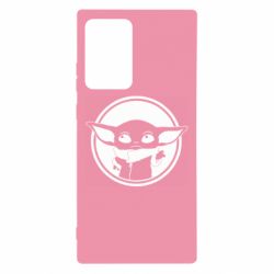 Чехол для Samsung Note 20 Ultra Baby yoda monochrom - PrintSalon