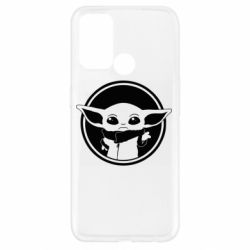 Чехол для Oppo A52/A72/A92 Baby yoda monochrom - PrintSalon