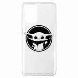 Чехол для Oppo A74 4G Baby yoda monochrom - PrintSalon