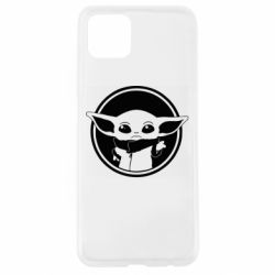 Чехол для Oppo A92s Baby yoda monochrom - PrintSalon