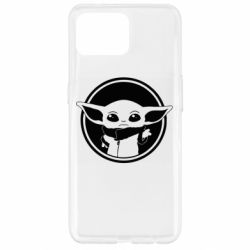 Чехол для Oppo Reno 4 Lite Baby yoda monochrom - PrintSalon