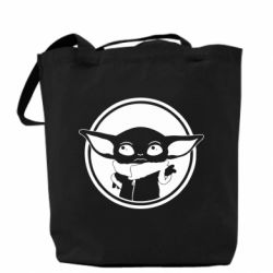 Эко-сумка Baby yoda monochrom - PrintSalon
