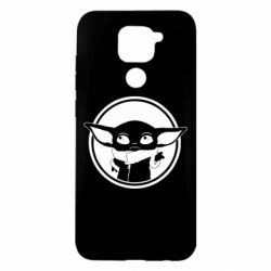 Чехол для Xiaomi Redmi Note 9/Redmi 10X Baby yoda monochrom - PrintSalon