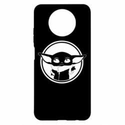 Чехол для Xiaomi Redmi Note 9 5G/Redmi Note 9T Baby yoda monochrom - PrintSalon