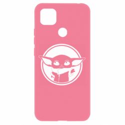 Чехол для Xiaomi Redmi 9c Baby yoda monochrom