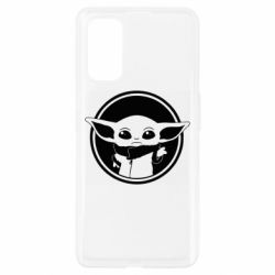 Чехол для Realme 7 Pro Baby yoda monochrom - PrintSalon