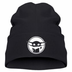 Детская шапка Baby yoda monochrom - PrintSalon