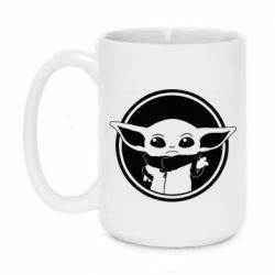 Чашка 420ml Baby yoda monochrom - PrintSalon