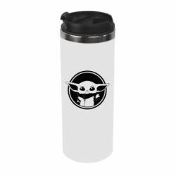 Термокружка Baby yoda monochrom - PrintSalon