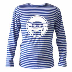Тельняшка с длинным рукавом Baby yoda monochrom - PrintSalon