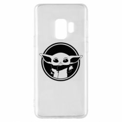 Чехол для Samsung S9 Baby yoda monochrom - PrintSalon